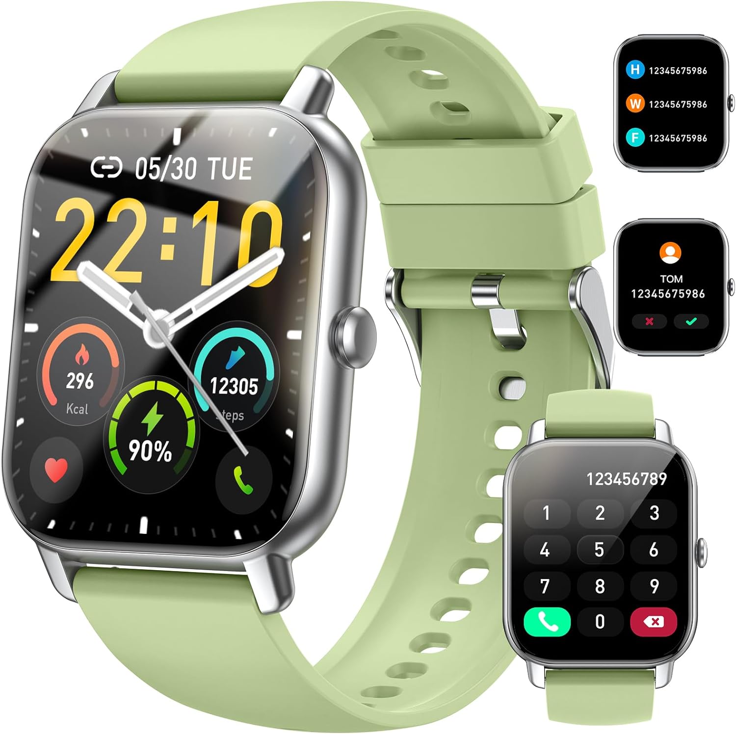 Reloj Inteligente Hombre Mujer, 1.85" Smartwatch-Comprar-Online