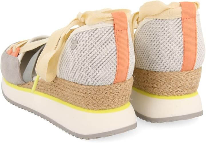 Sneakers Abiertos Blancos con CUÑA para Mujer SAMOBOR-Compra-Online
