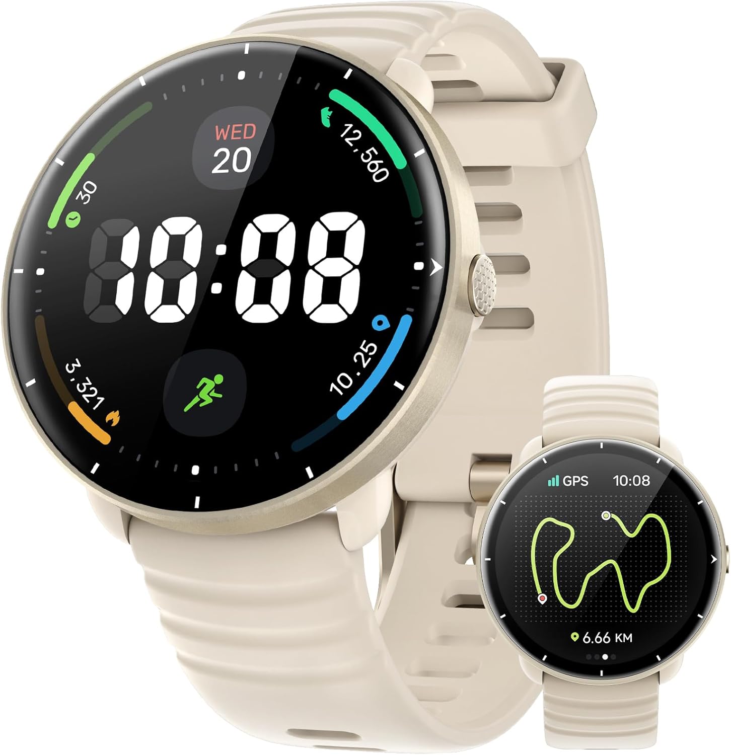 Alt="Parsonver smartwatch GPS impermeable para natación, running y actividades al aire libre"
